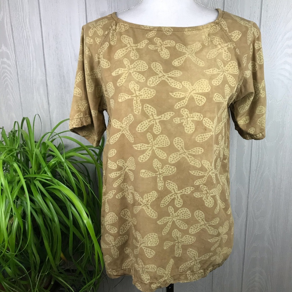 NWOT Vintage Handmade short sleeve beachy casual top 90’s new old stock